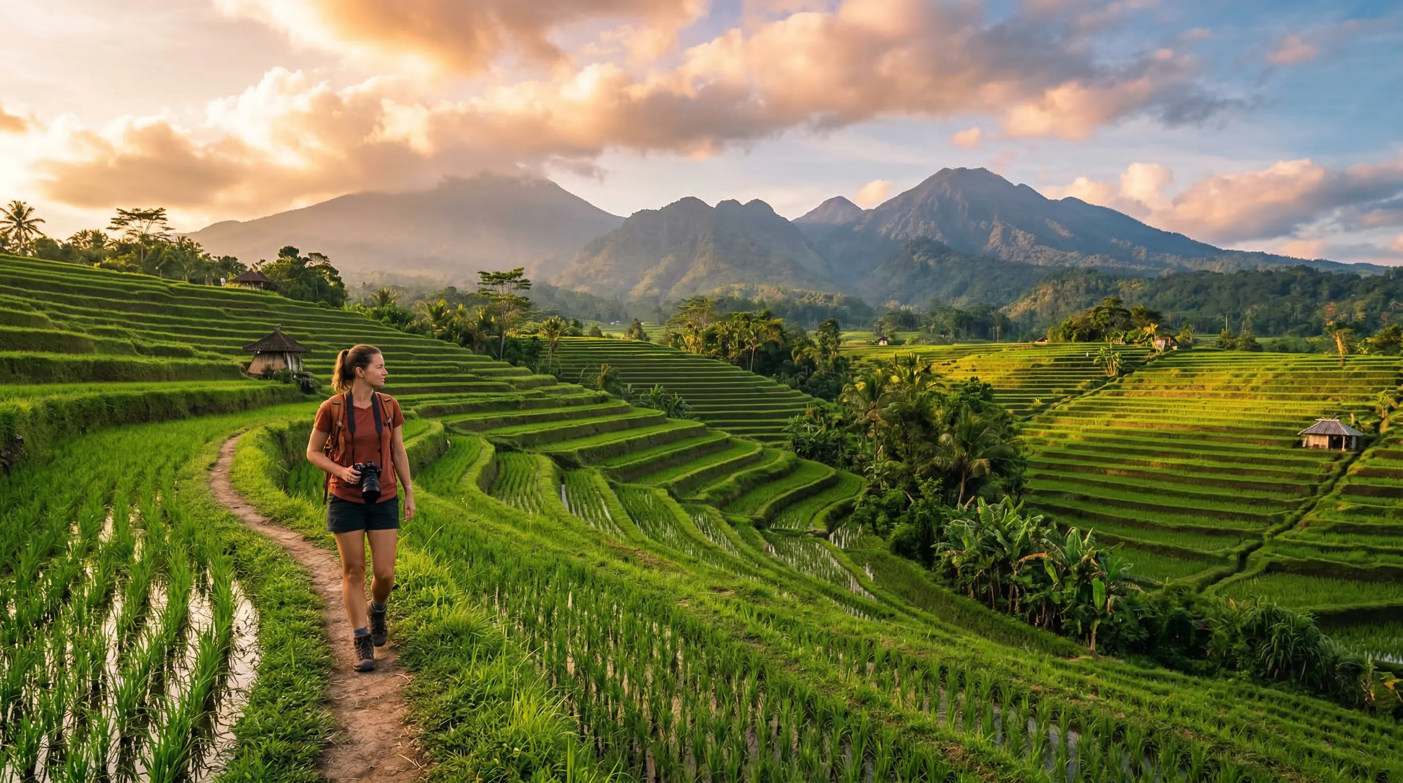 Balis bästa vandringar — Mount Batur, risfält och djungelstigar