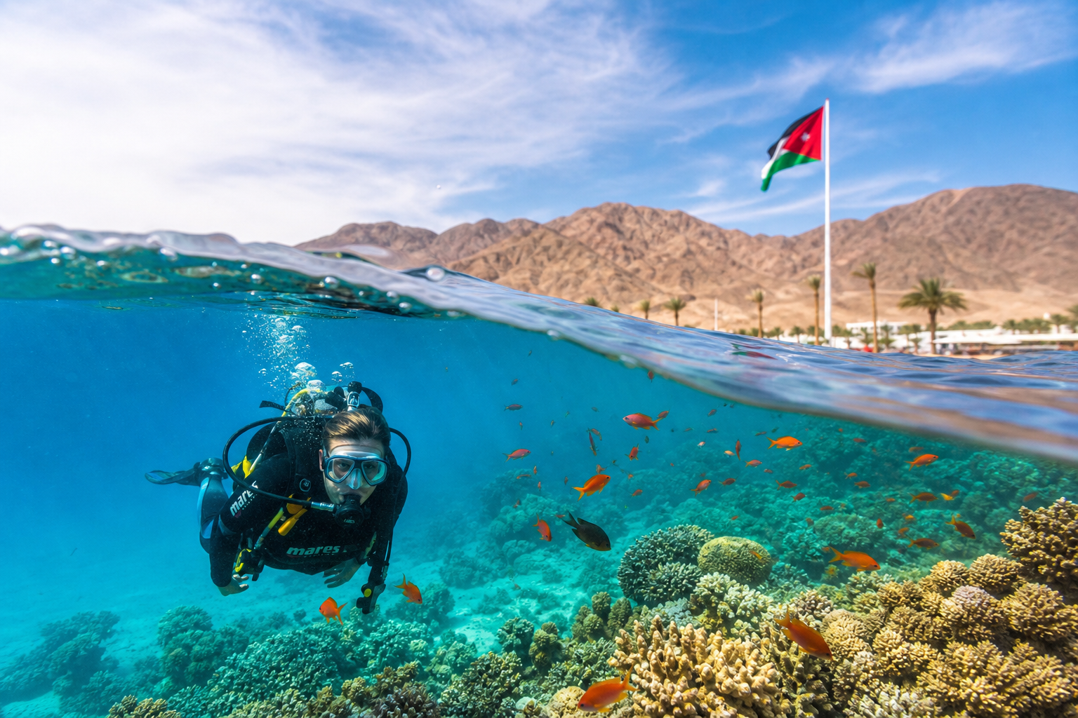 Dykning och snorkling i Aqaba