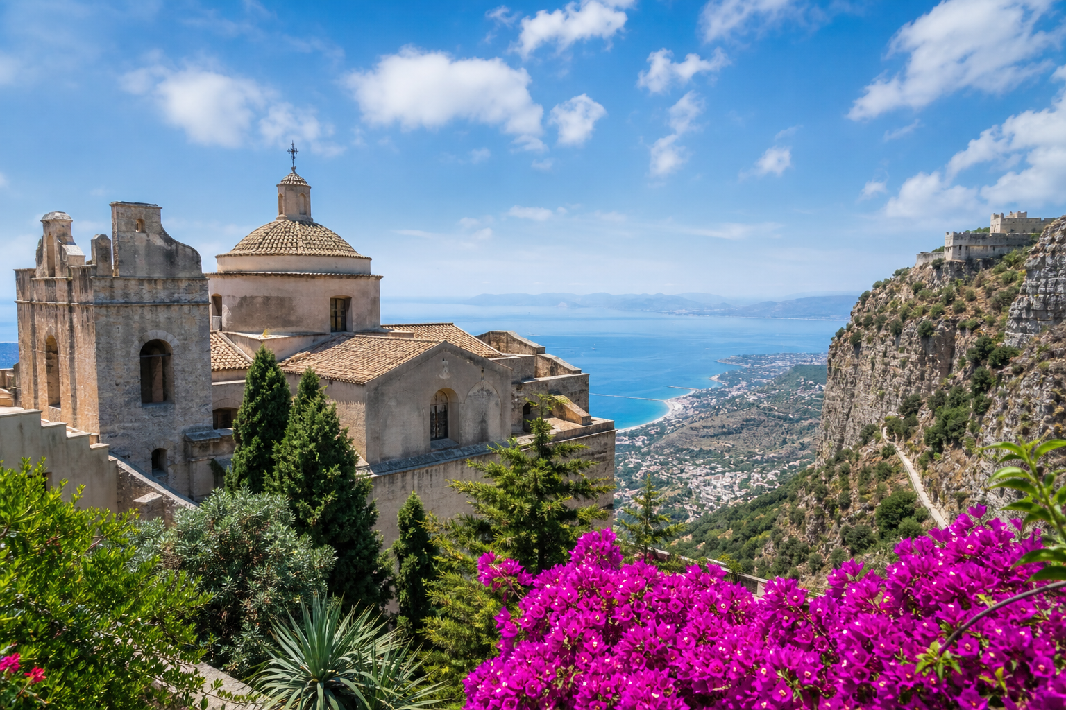 Erice 2026 — Dagstur till Siciliens medeltida bergsstad