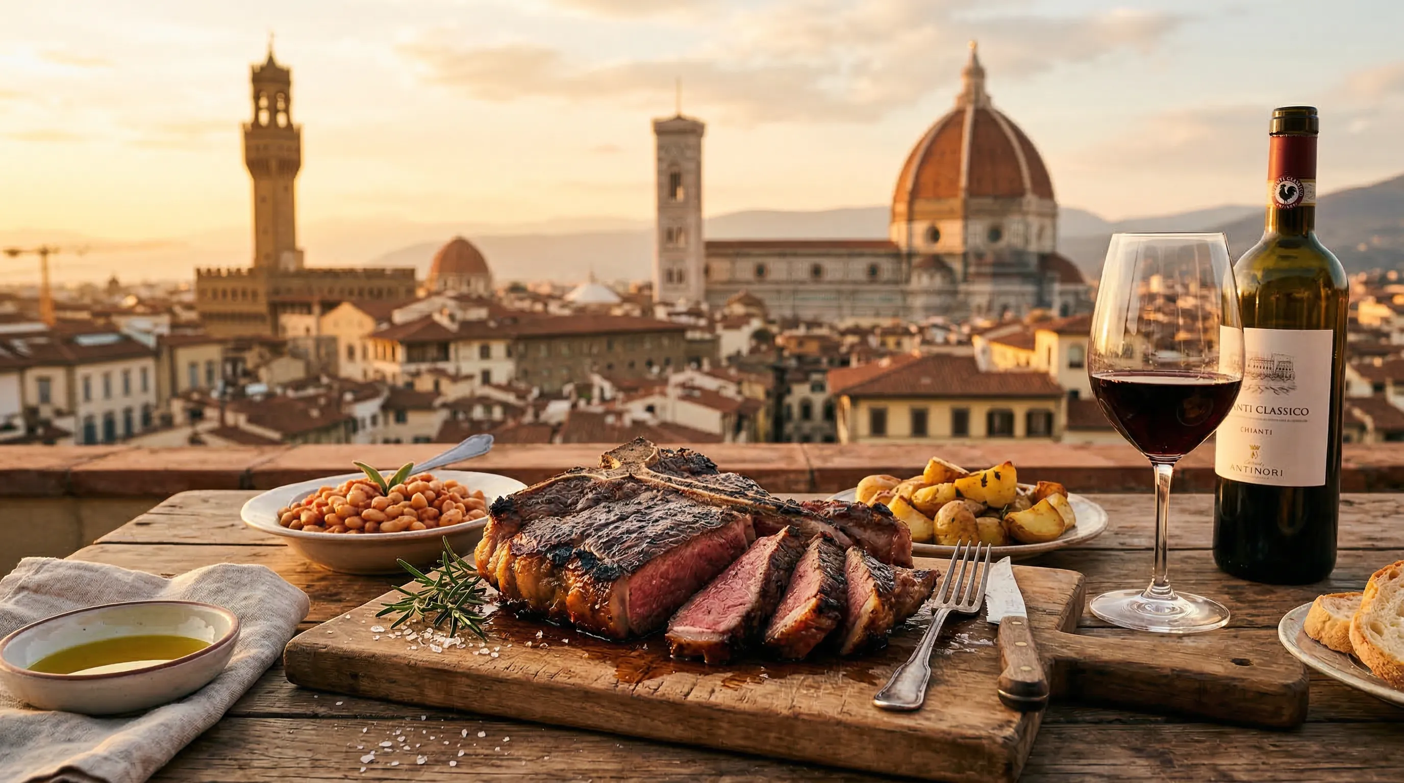 Mat i Florens — bistecca, lampredotto och gelato