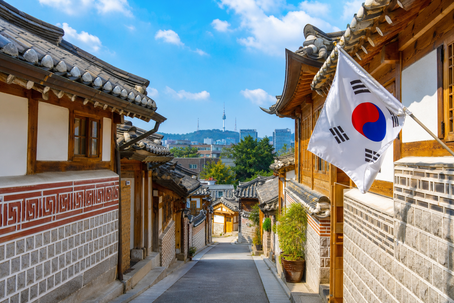 Höstlöv i Sydkorea — när och var
