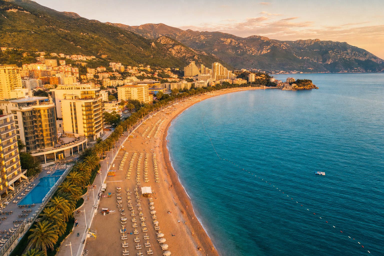 Hotell i Bečići: Strandnära boende vid Budva-rivieran