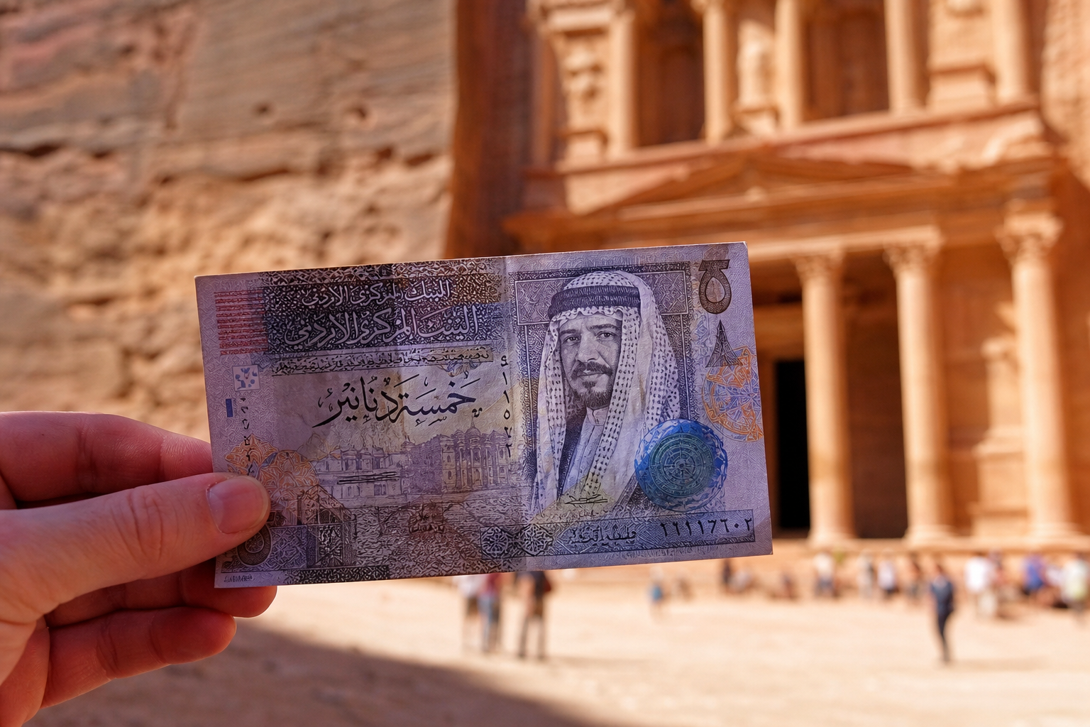 Valuta & pengar i Jordanien — dinar, kort & tips