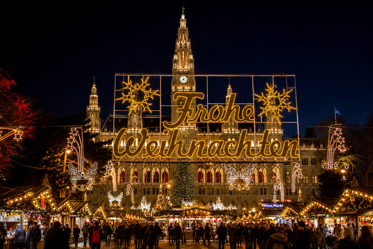 Julmarknad i Wien 2026 — Rathausplatz, Schönbrunn och punsch