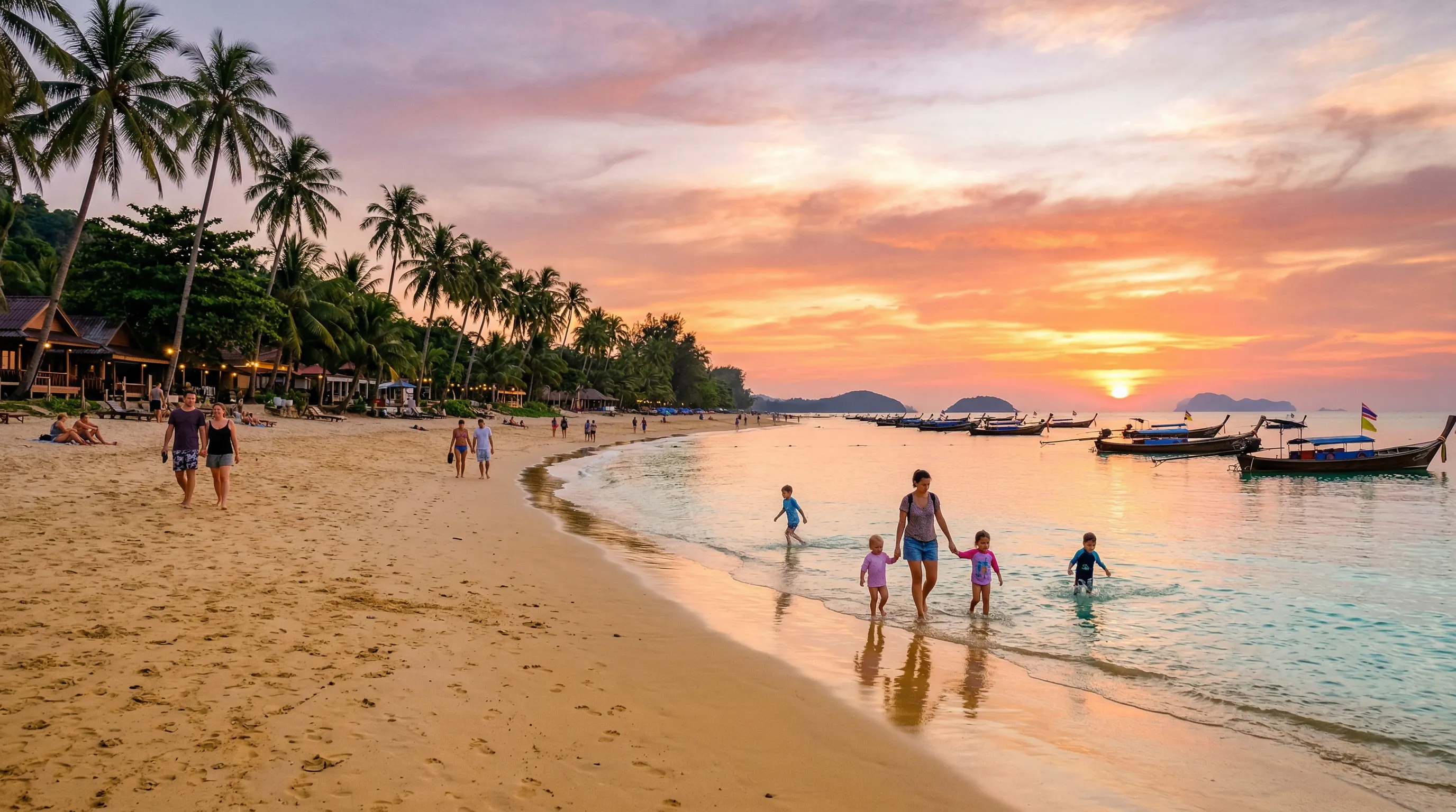 Klong Dao Beach Koh Lanta — perfekt för familjer