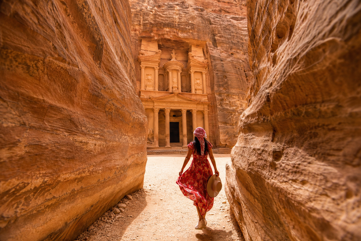 Little Petra (Siq al-Barid) — nära men lugnare