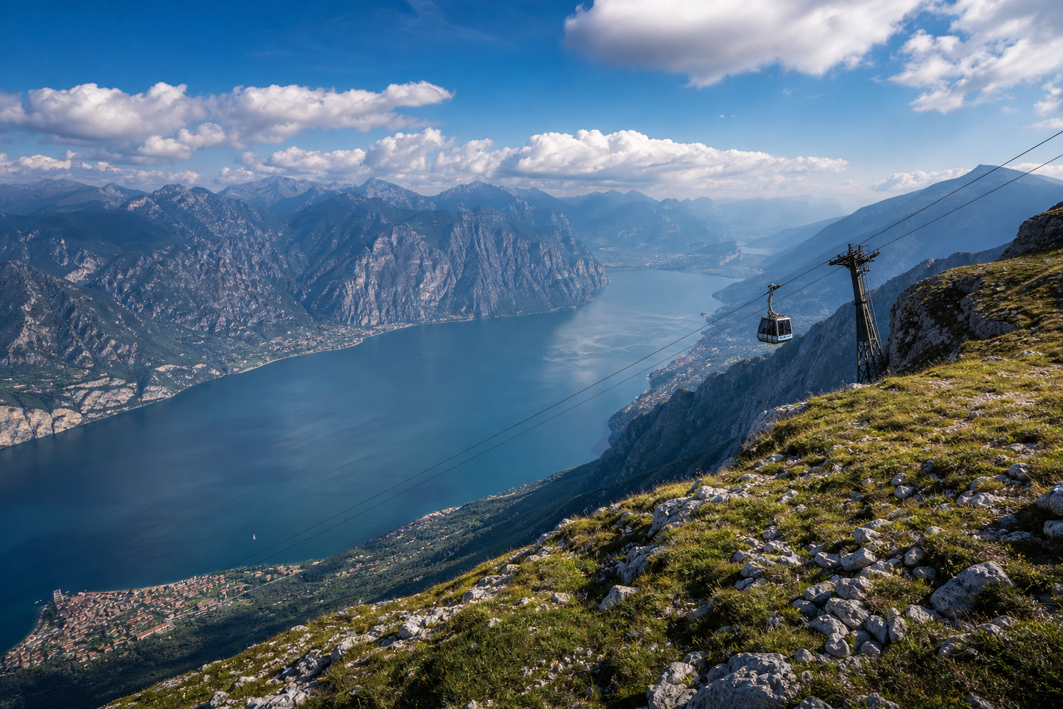 Monte Baldo linbana från Malcesine — 2026 års kompletta guide
