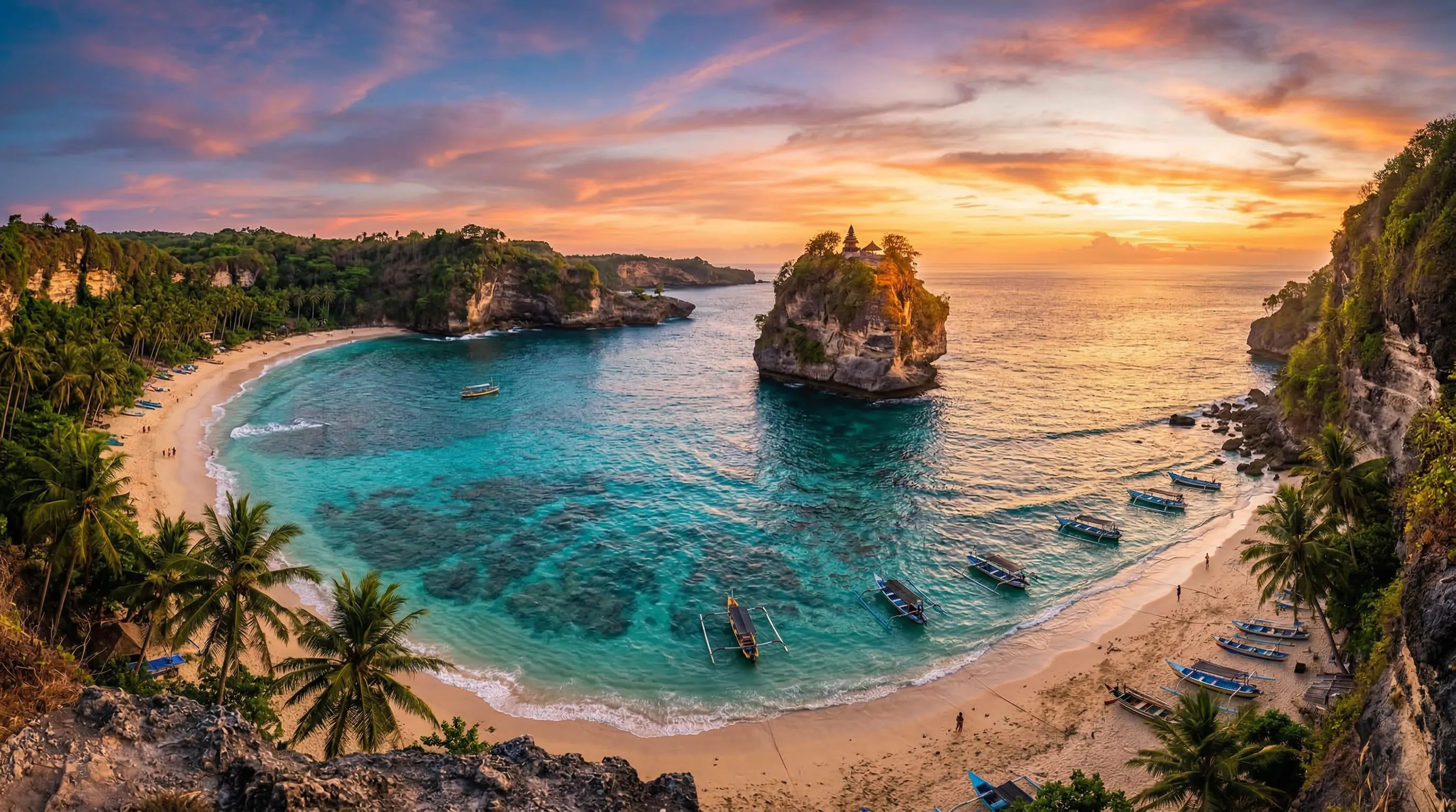 Nusa Penidas bästa stränder — Kelingking, Crystal Bay och mer