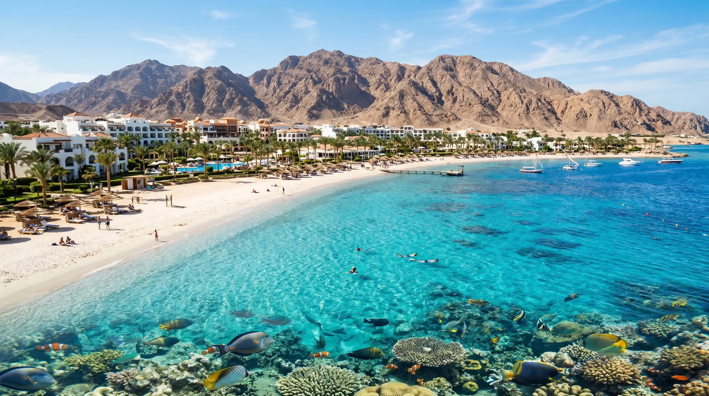 Bästa stränderna i Sharm el-Sheikh 2026 — Naama Bay och mer