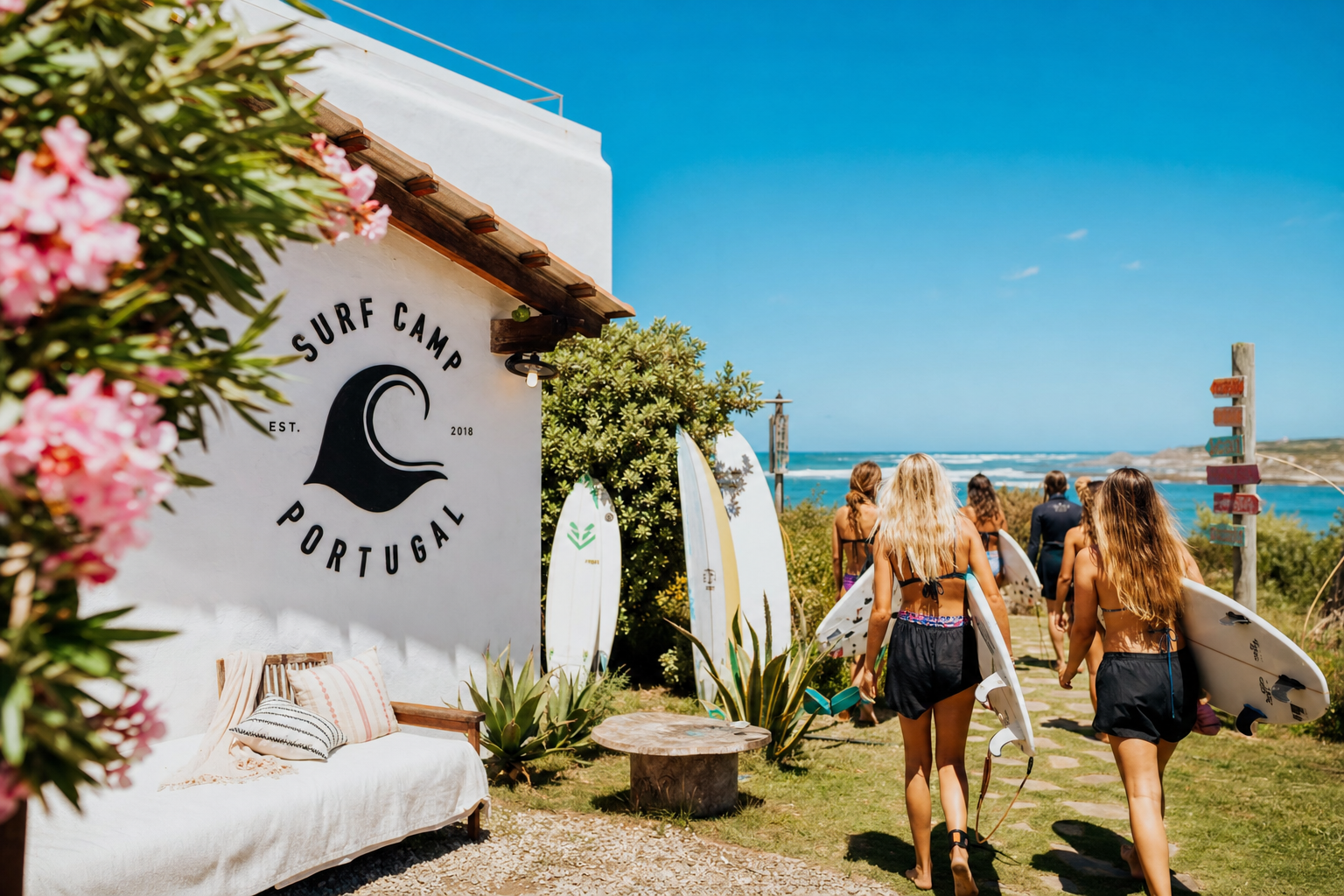 Surfcamp i Portugal 2026 — bästa surfcampen för nybörjare och erfarna