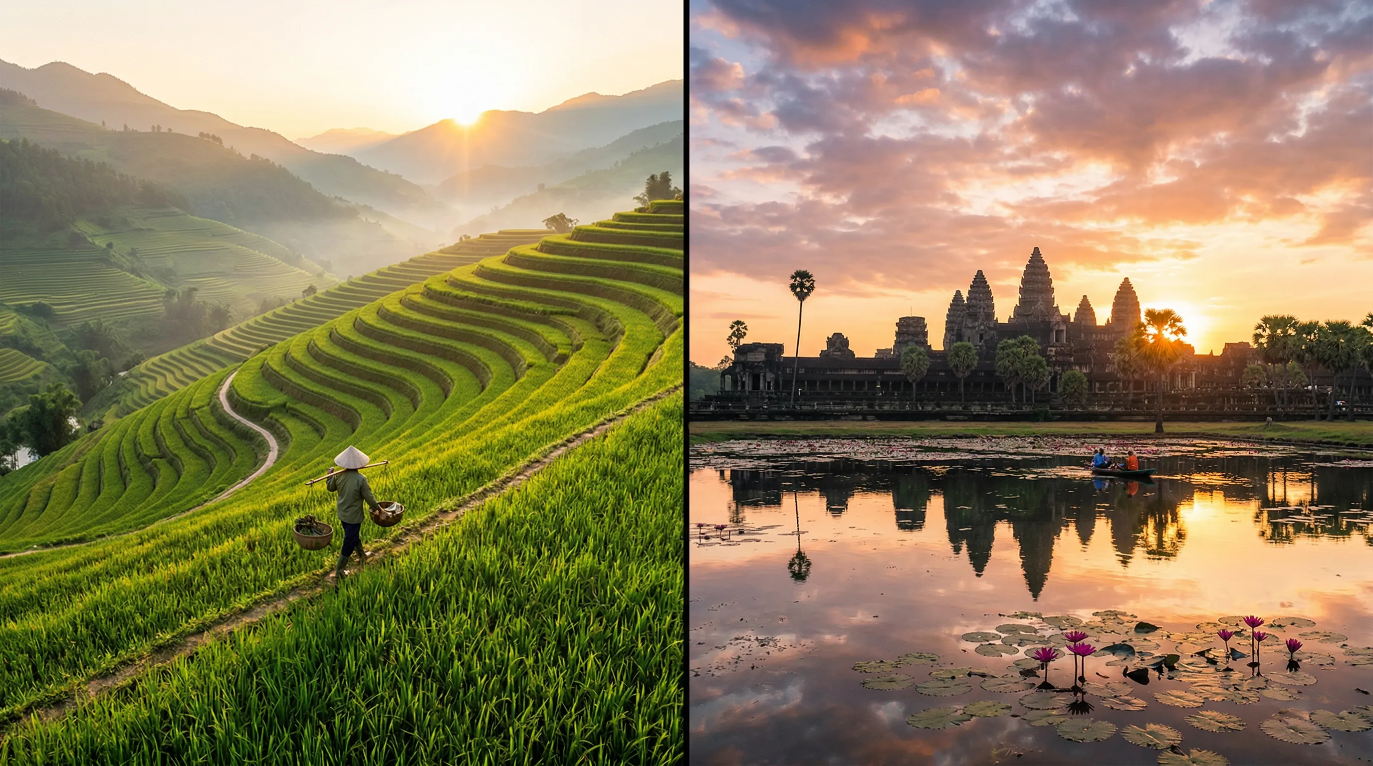 Vietnam vs Kambodja — Jämförelse för resenärer